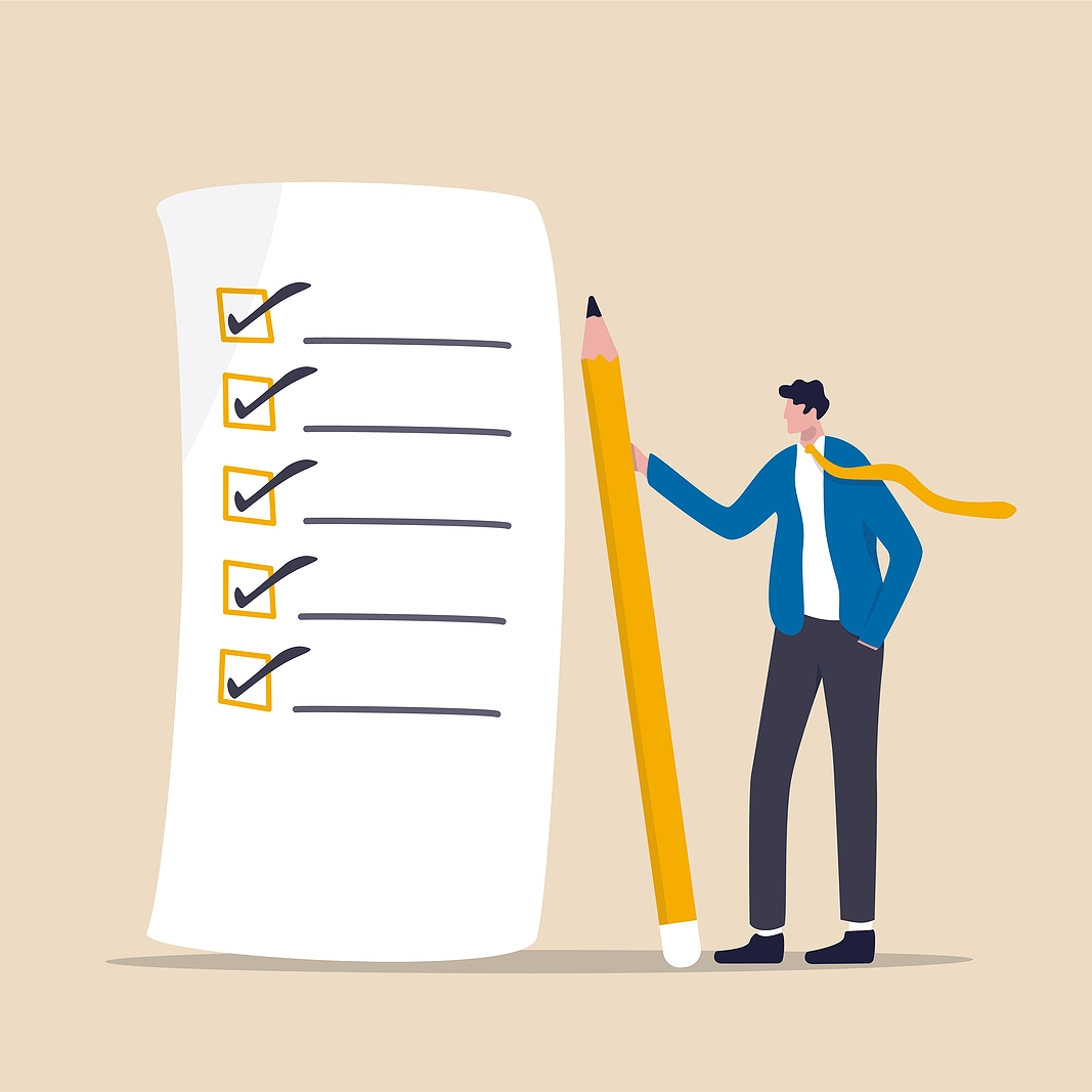 Checklist For Work Completion
