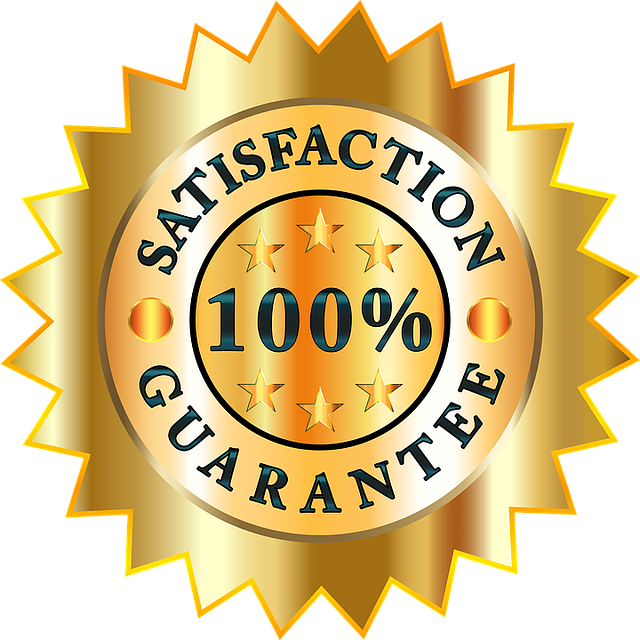 label 100% satisfaction guarantee
