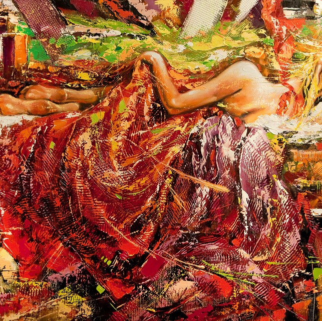 Oil Paintings The sleeping girl