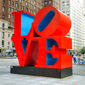 Love sculpture in NYC