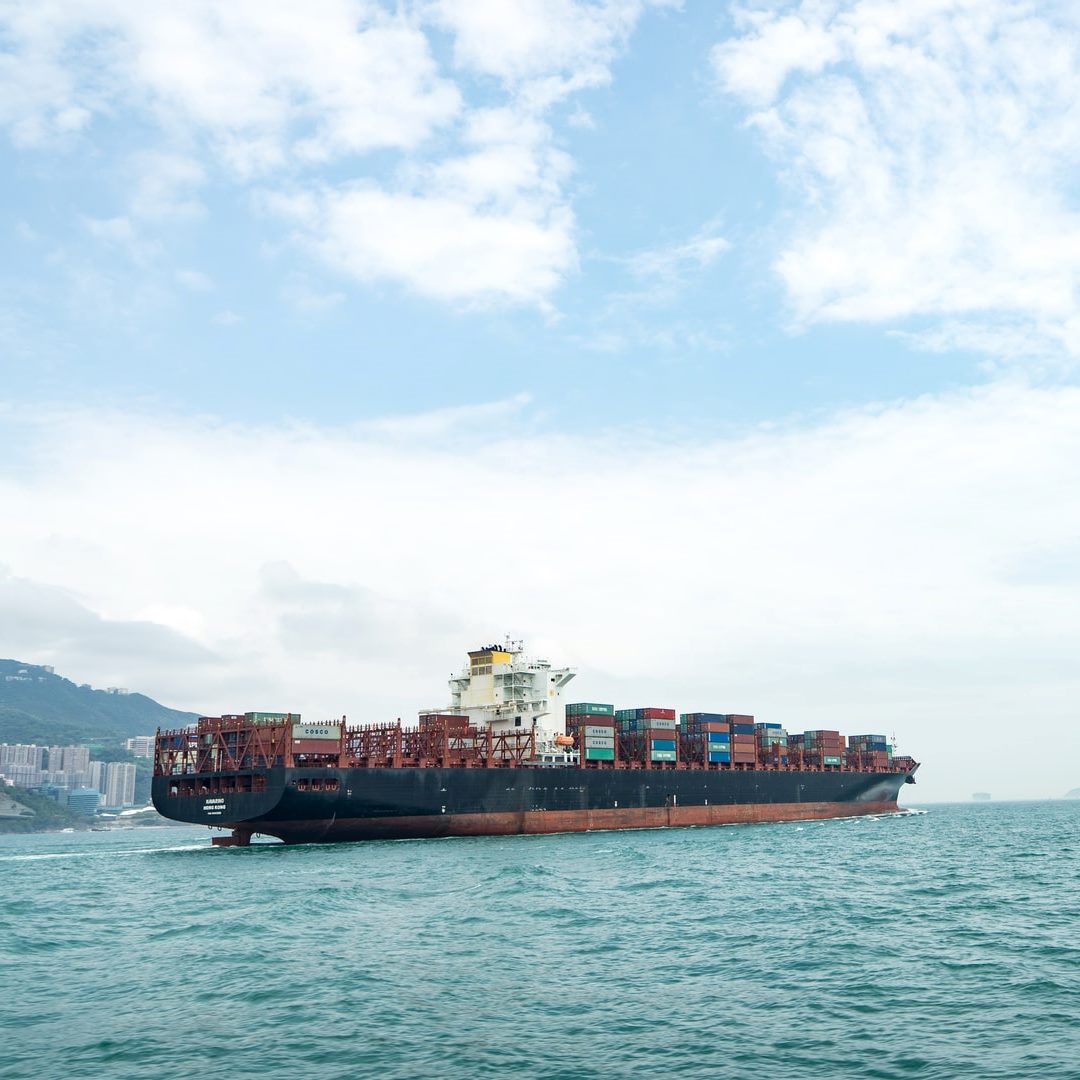 container ship at sea