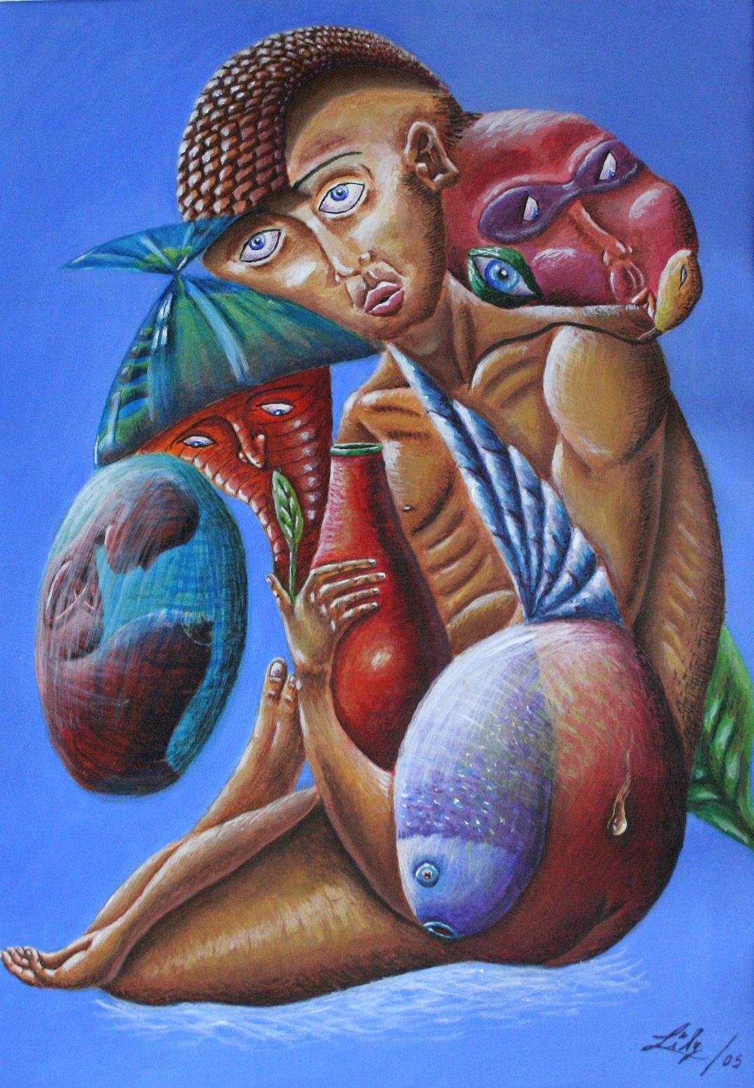 Colorful Original Art by the Cuban Artist Lilivet Peña Echemendía