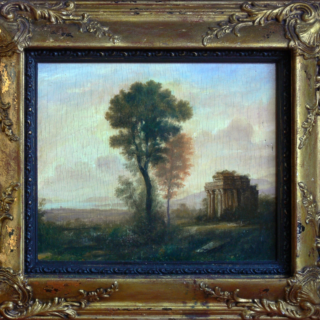 Old landscape painting