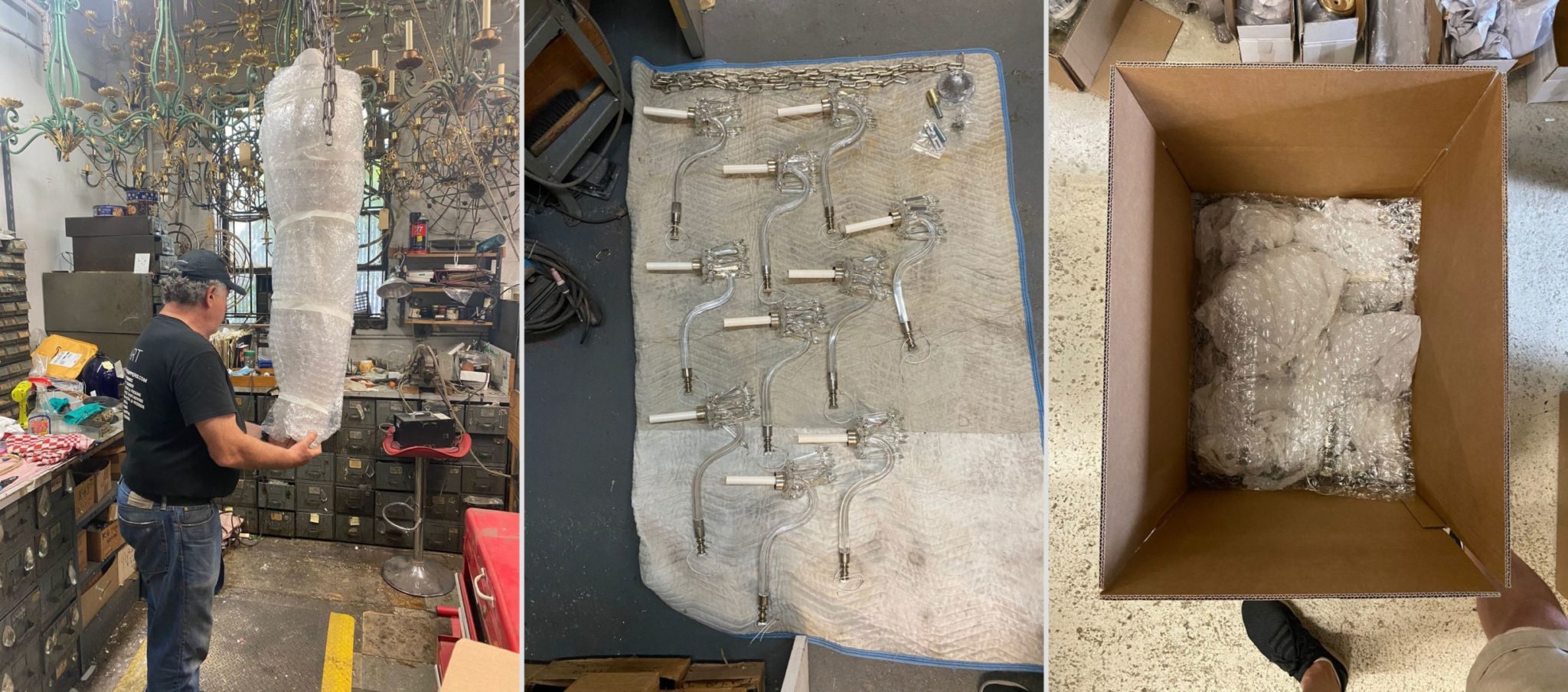 The Best Way to Ship Glass & Crystal Chandeliers Fine Art Shippers