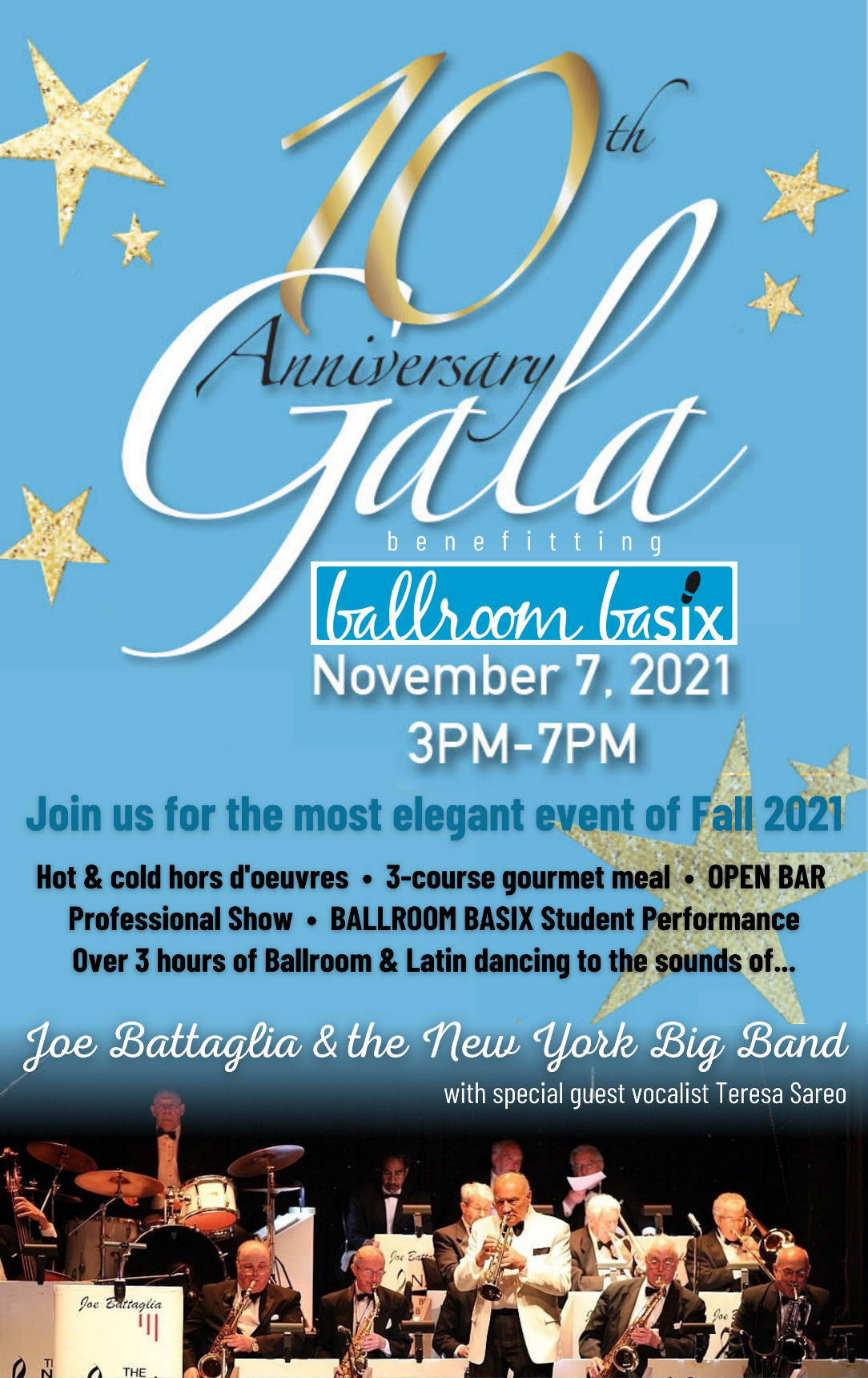 BALLROOM BASIX to Present the 10th Annual Gala on November 7
