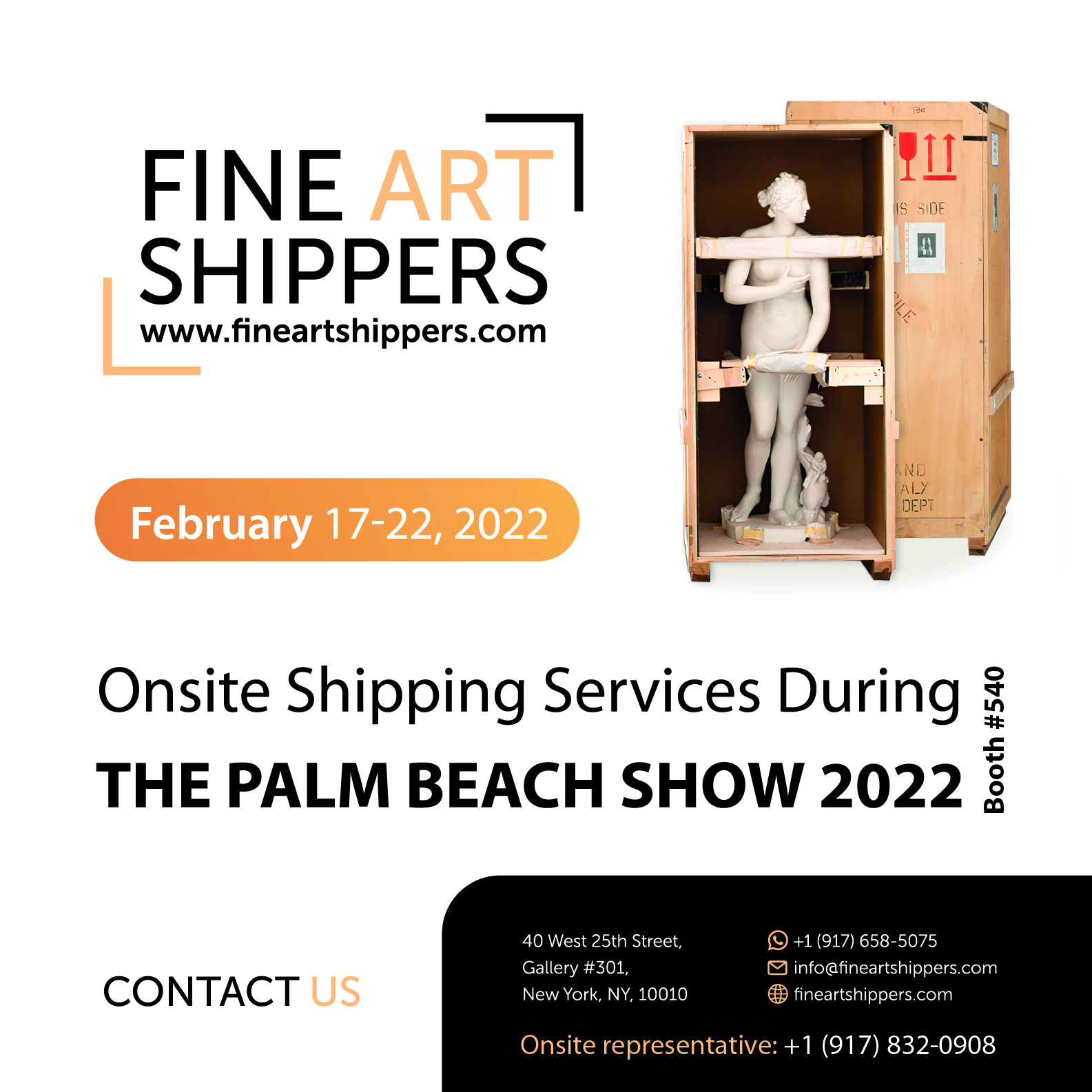 Fine Art Shippers to Become the Onsite Shipper at The Palm Beach Show
