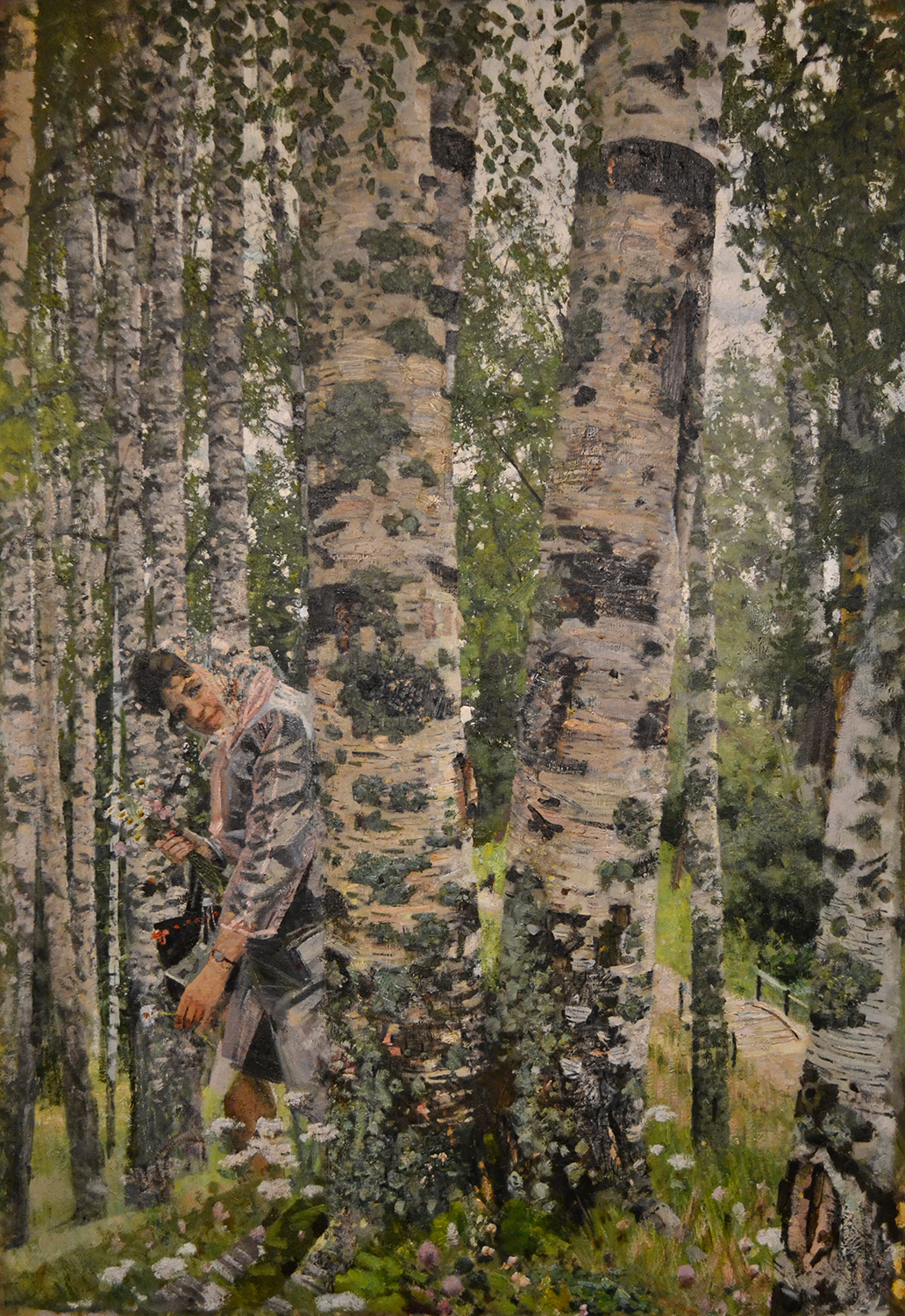 Akhmed Kitaev. Among the Birches, The Museum of Russian Art