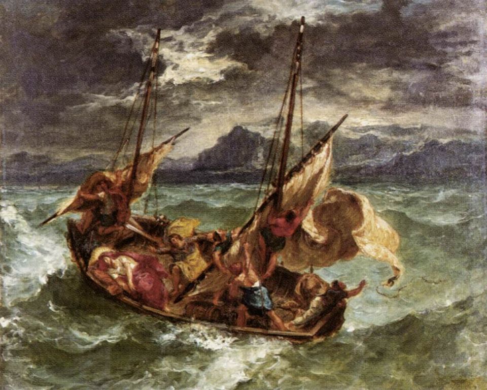 Sailing Ship Painting in Romantic Era