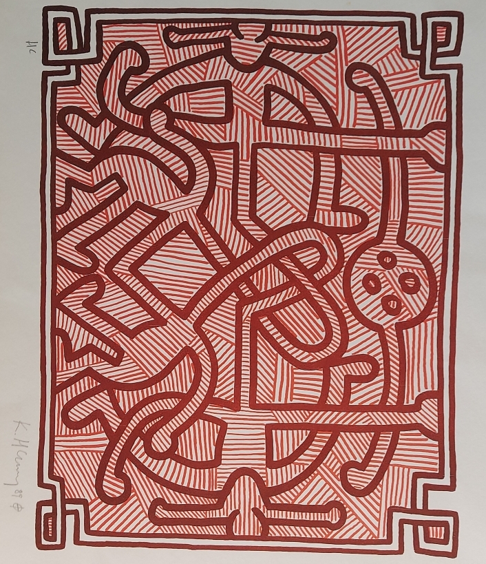 For Sale: Keith Haring’s Original Print “Chocolate Buddha 2”