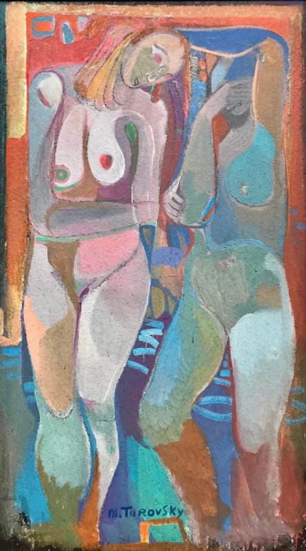 Mikhail Turovsky. Two Standing Nudes. The Vail International Gallery