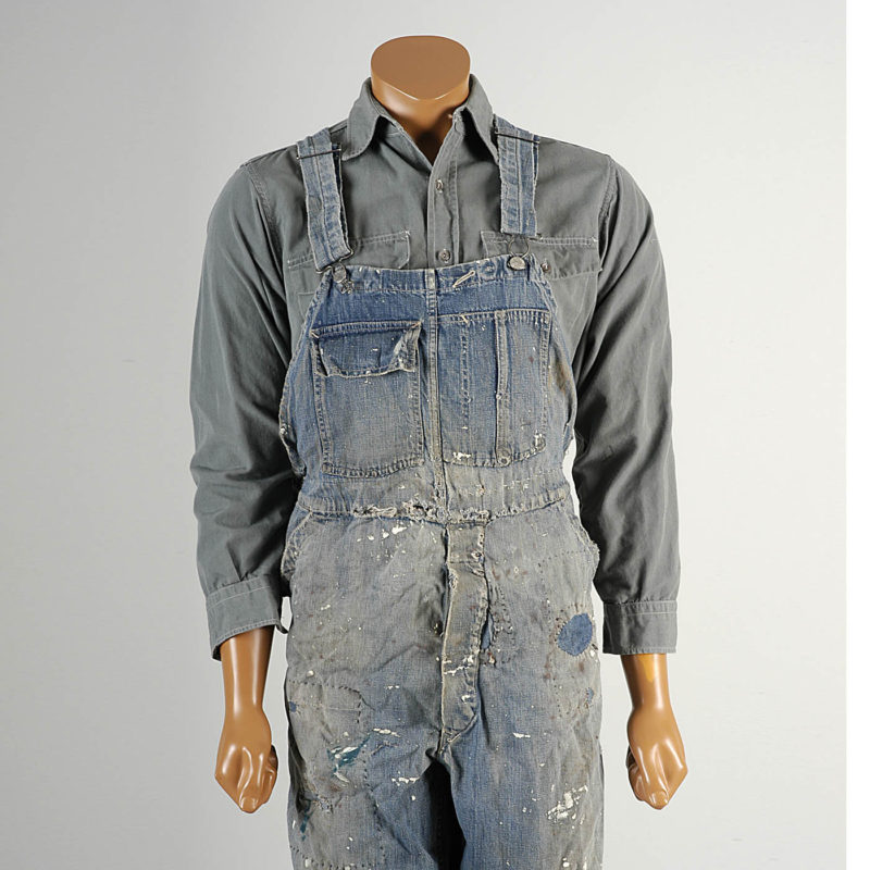 1940s Denim Workwear Overalls