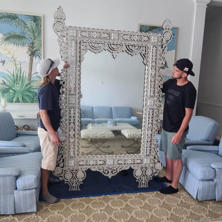 Shipping a Delicate Moroccan Mirror to Vero Beach, Florida