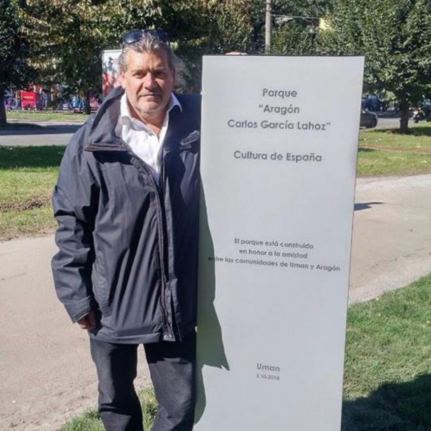 Carlos García Lahoz in Park Aragon, Uman