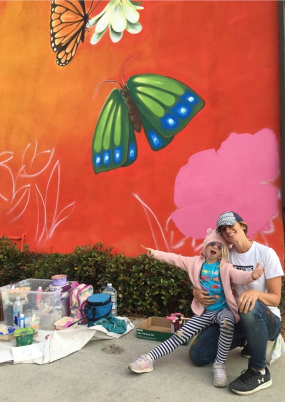 Michelle Lubin with her daughter