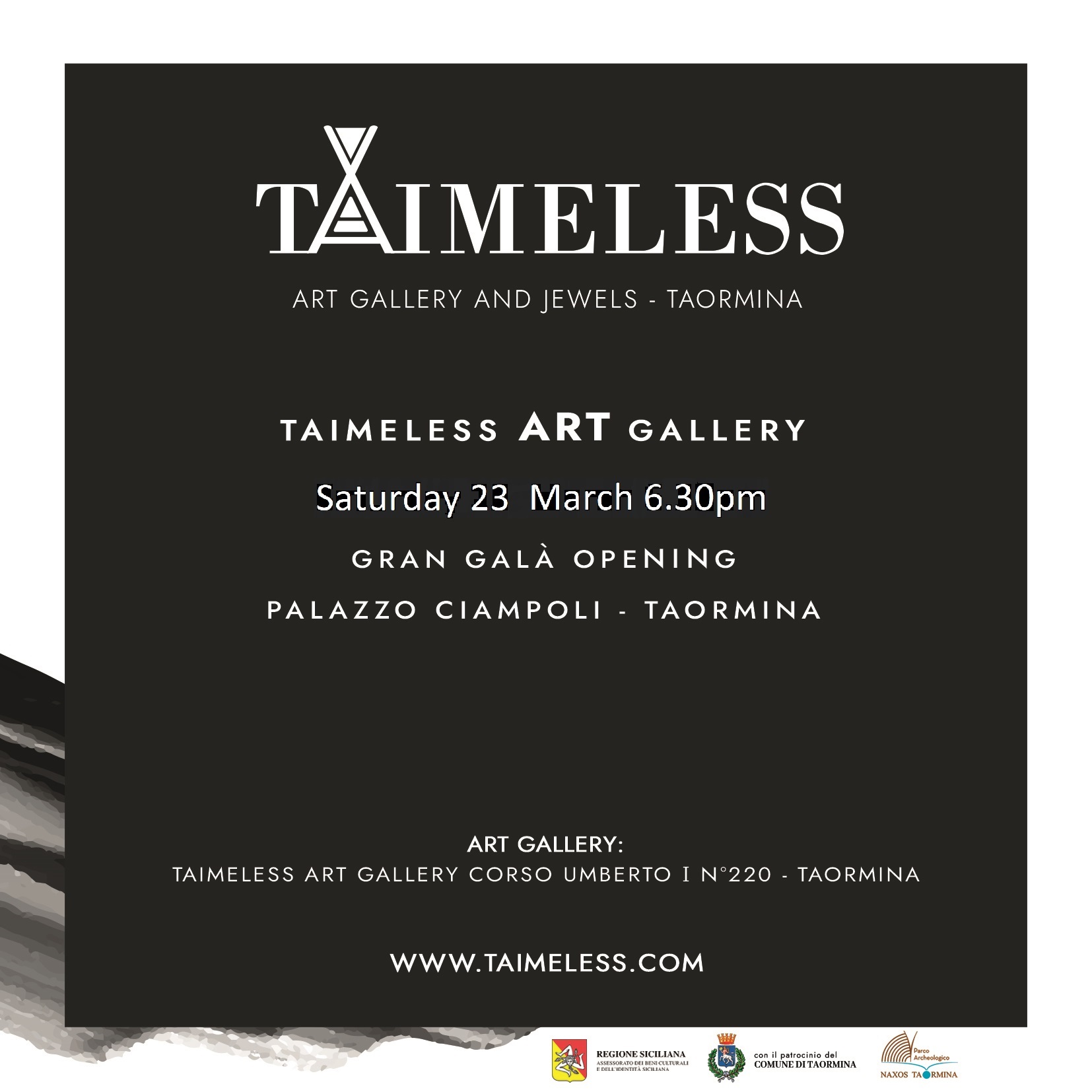 Taimeless: The Opening of a New Art Gallery in Taormina, Sicily