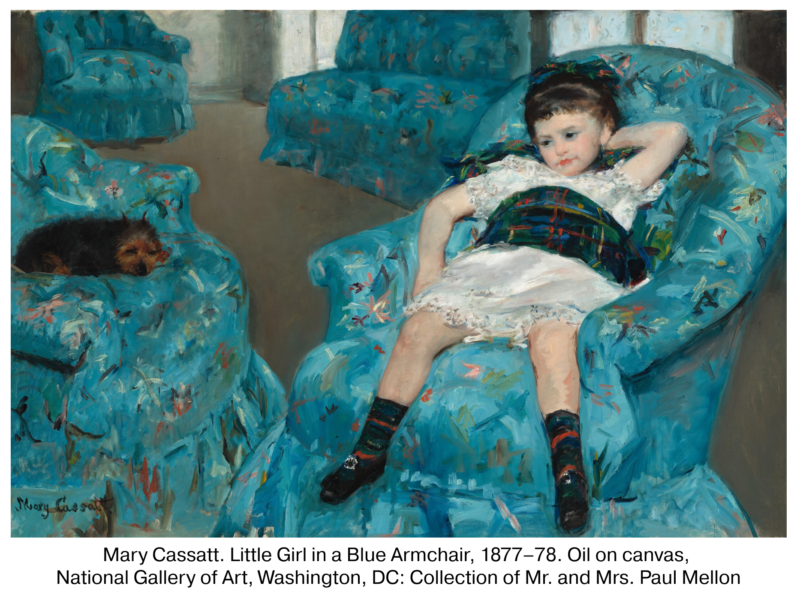 Mary Cassatt. Little Girl in a Blue Armchair, 1877–78