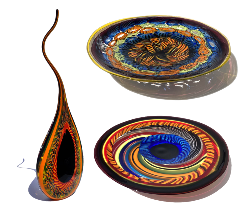 Plates and vases by Fabiano Zanchi