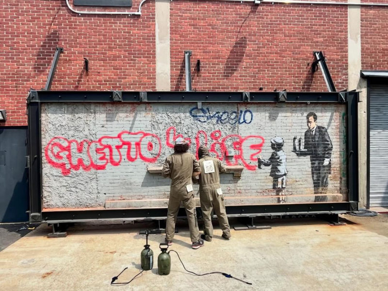 The Banksy Mural “Ghetto 4 Life” Has Been Restored by SOLONOI & Fine Art Shippers