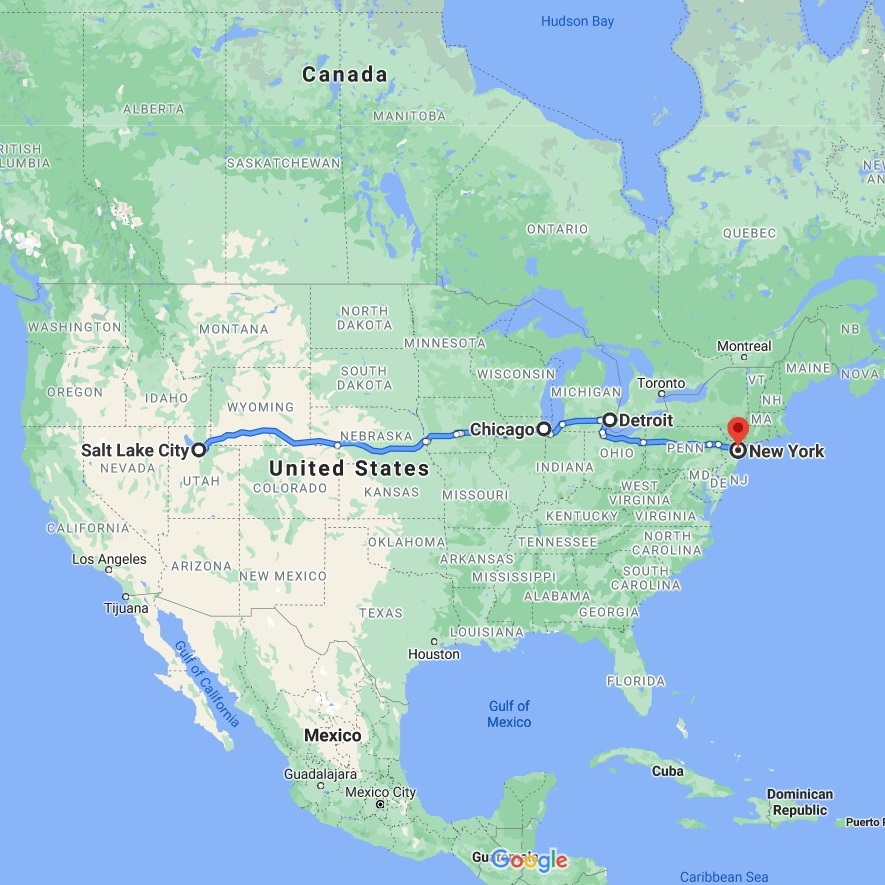 Cross-Country Art Shuttle Salt Lake City – Chicago – New York