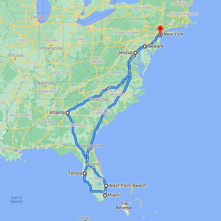 Art Shuttle NYC – Atlanta – Miami – NYC Is Scheduled for January 14