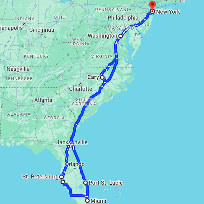 Art Shuttle on the East Coast: Our Route and Cities Covered