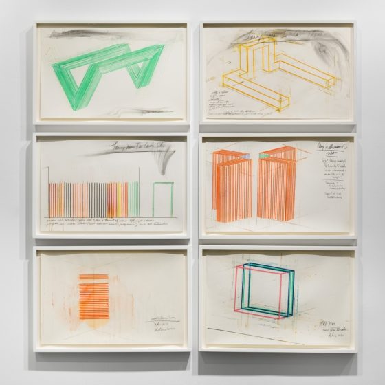 Stephen Antonakos’s Project Drawings 1967-73 at Bookstein Projects