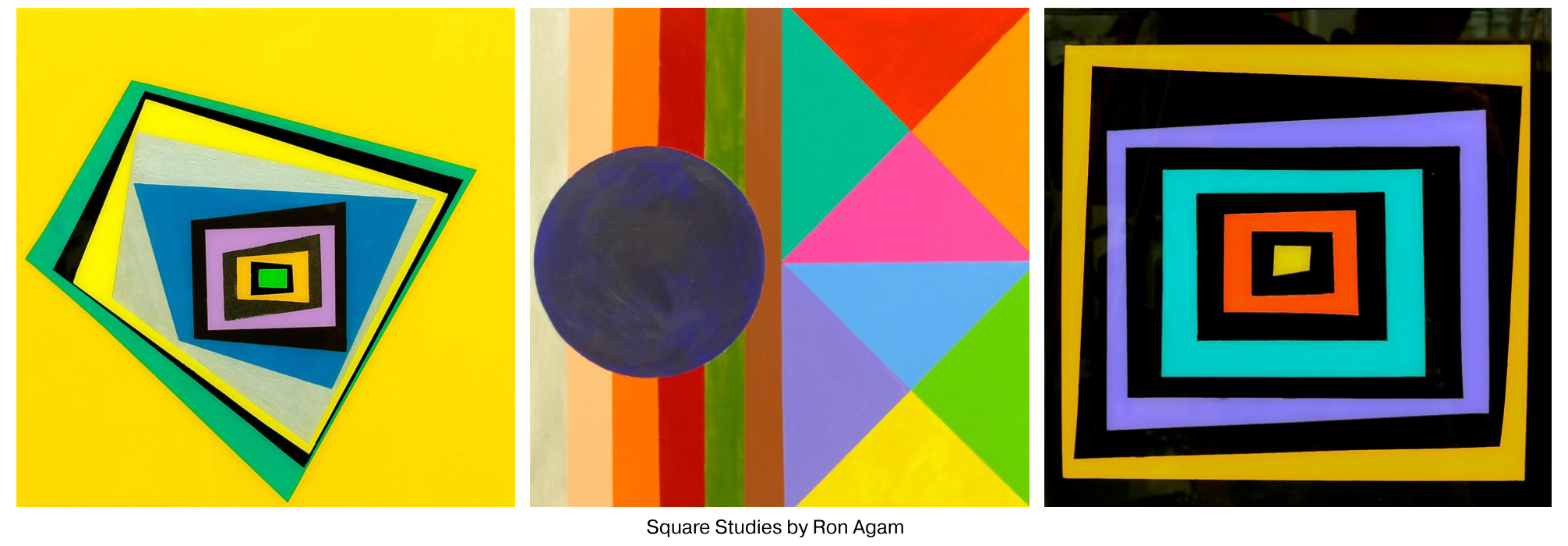 Square Studies by Ron Agam