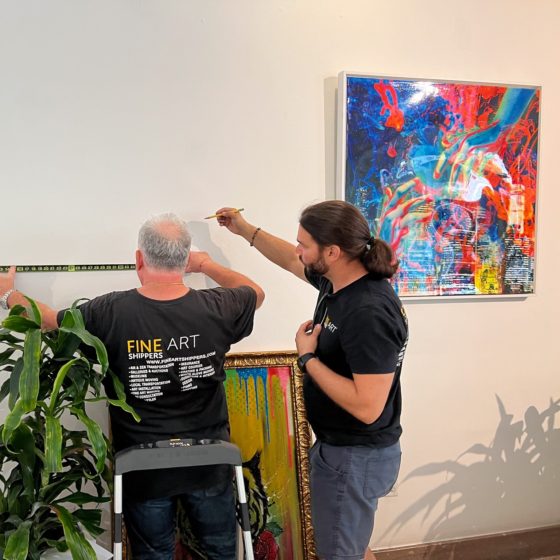 Creative Space Transformation with Expert Art Hanging Services