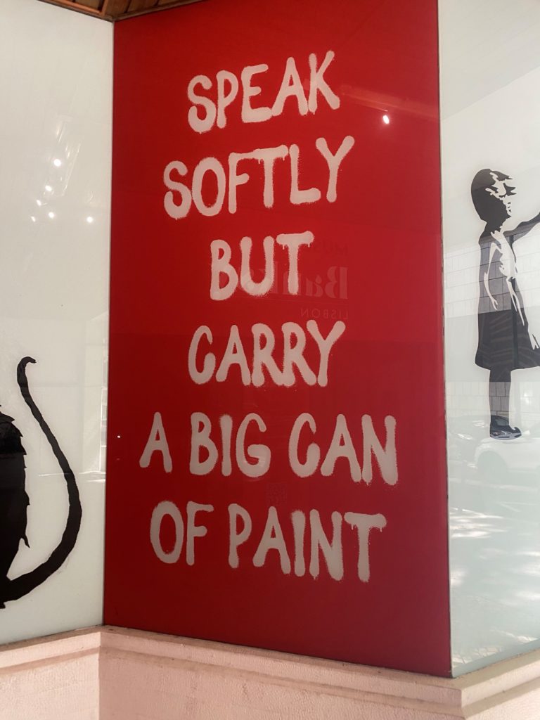 Fine Art Shippers Visited the Banksy Museum in Lisbon, Portugal 