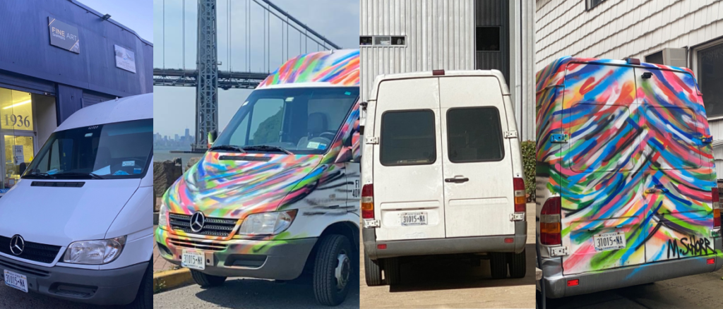 Da Race on Wheels: From a Red Cross Vehicle to an Art Van
